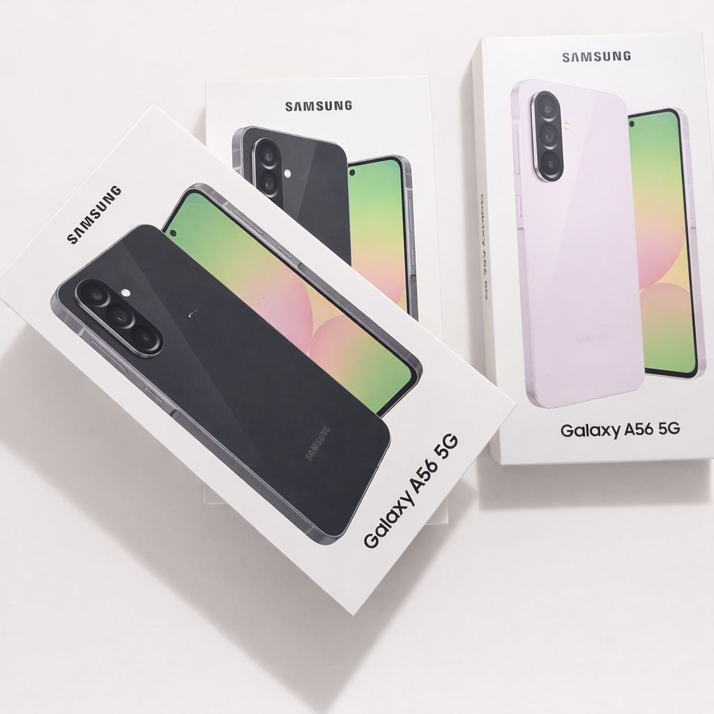 Samsung Galaxy A56 5G in-store product photo at The Source Arena JA.