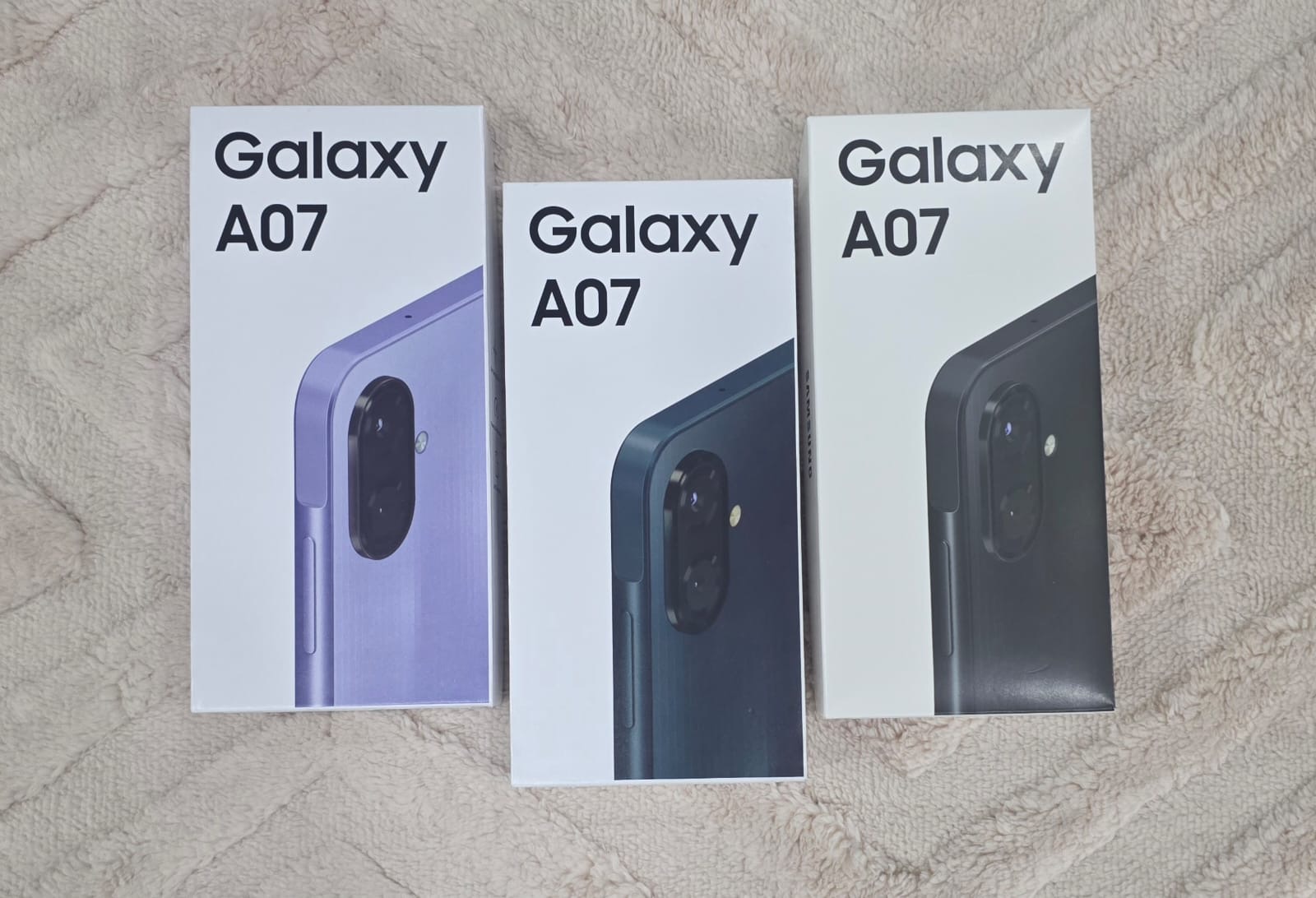 Samsung Galaxy A07 in-store product photo at The Source Arena JA.
